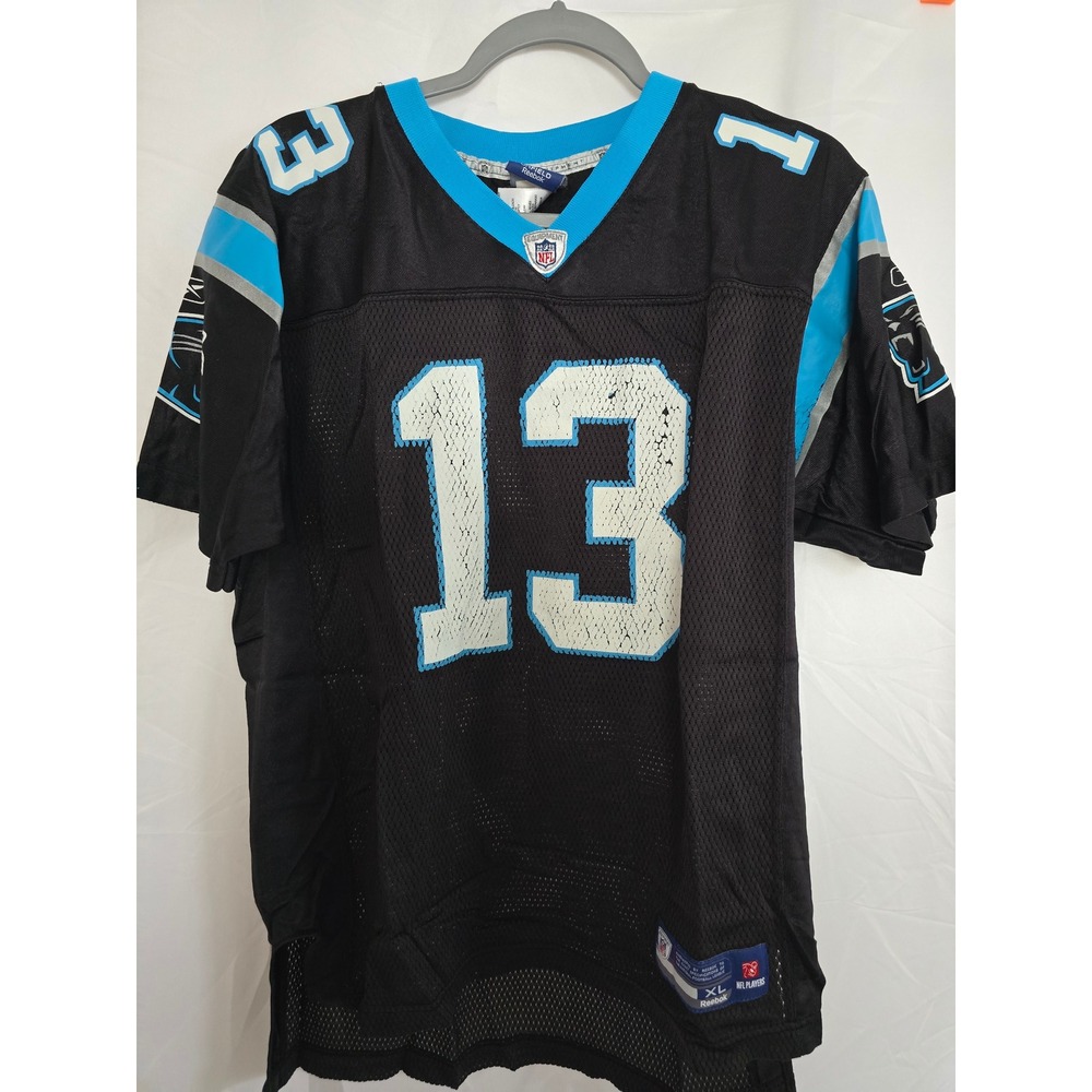Carolina Panthers‎ NFL Big Mitch 13 Black Reebok Football Jersey Mens XL